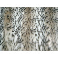 Leopard Shag Fake Fur with Jacquard